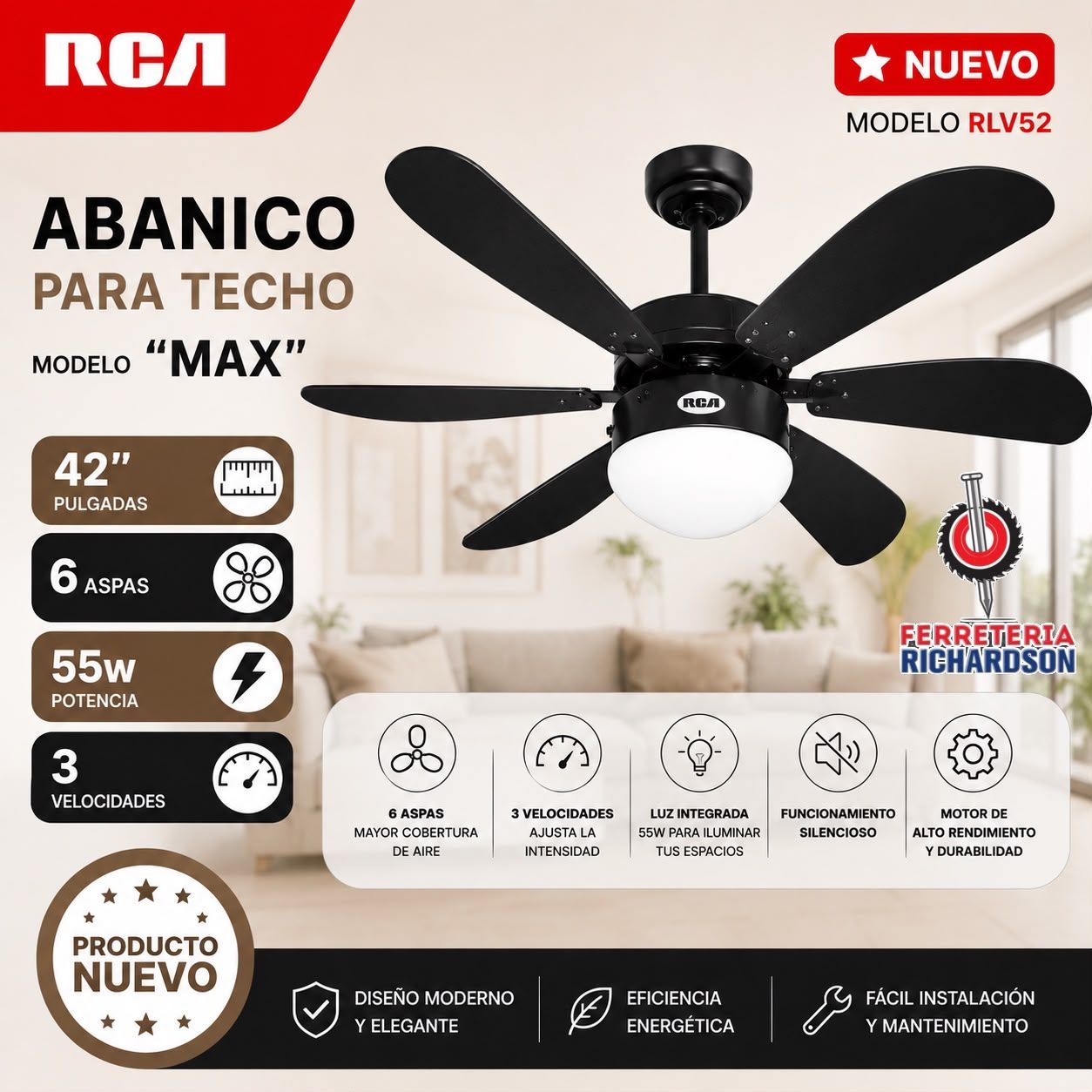 Abanico RCA Max